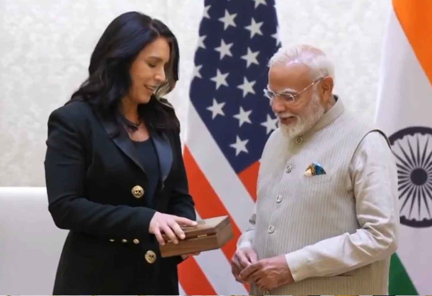 PM Modi meets Tulsi Gabbard